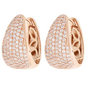 Cubic Zirconia pave Earrings