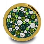25mm Green Stone Coin